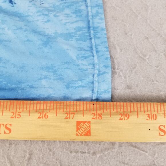 Habit Realtree Fishing Azure Blue Long Sleeve Shirt Mens Medium UPF 40+ Outdoor - Picture 13 of 16